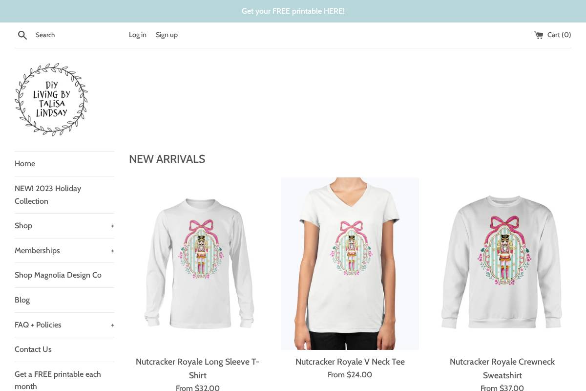 shopwithtalisa.com homepage screenshot