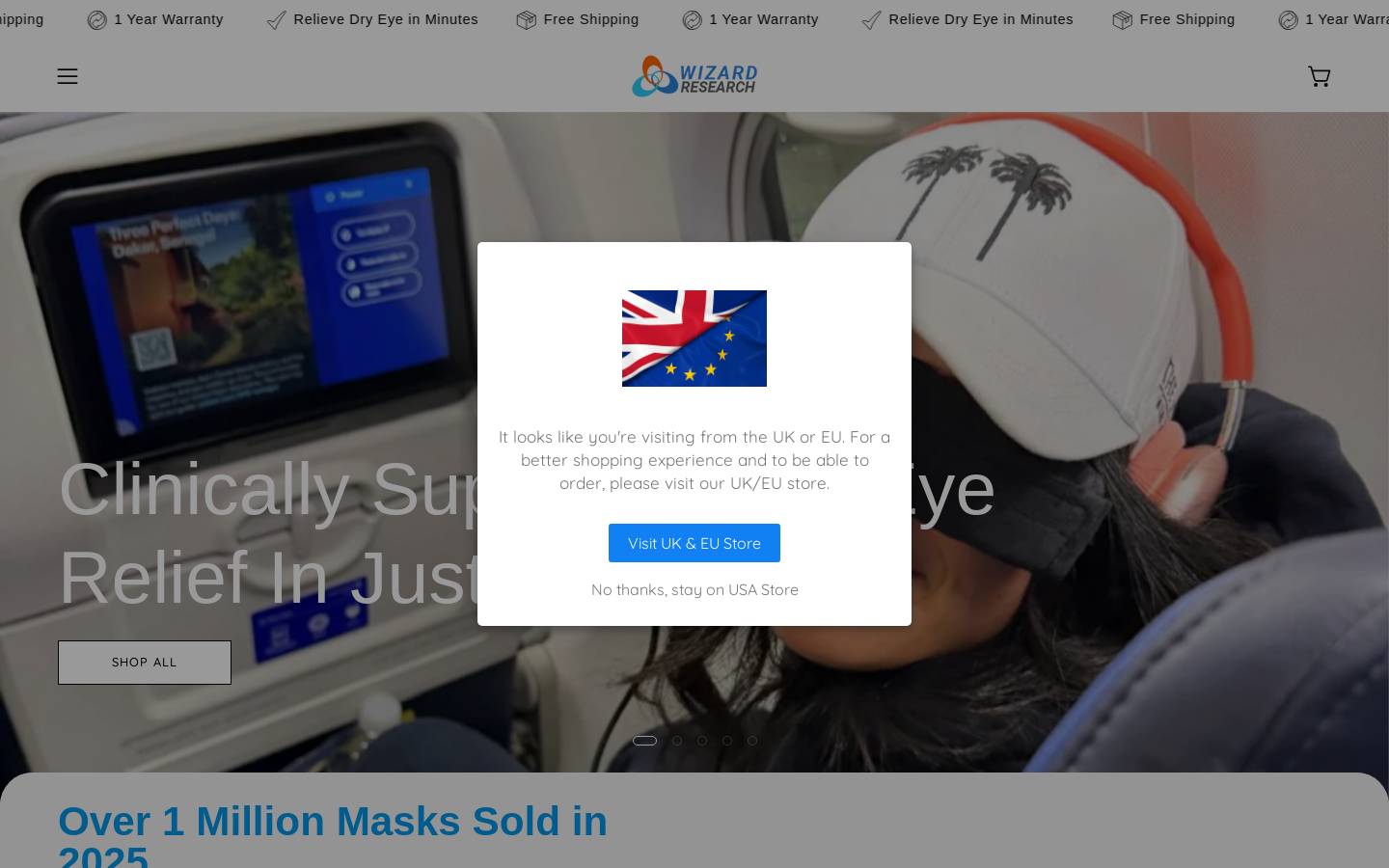 shopwizardresearch.com homepage screenshot