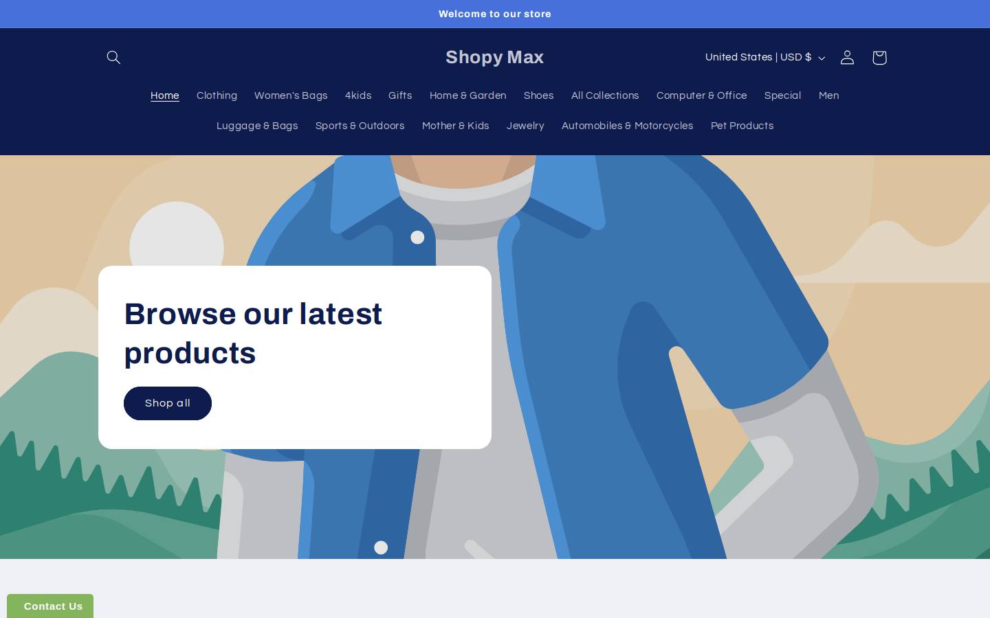 Shopify homepage screenshot