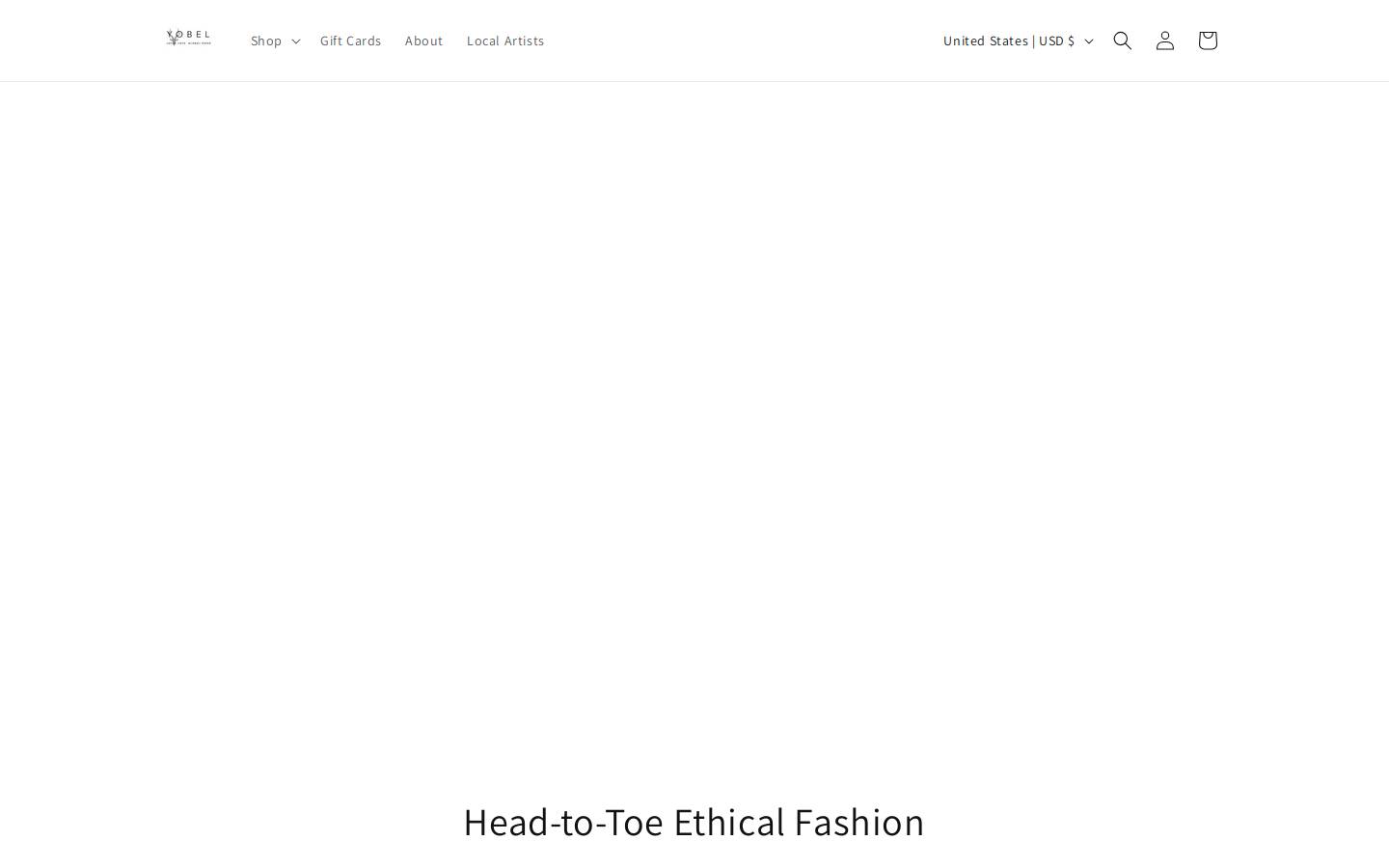 shopyobel.com homepage screenshot