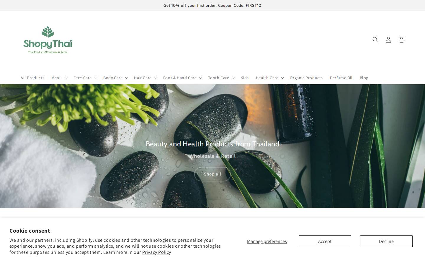 shopythai.com homepage screenshot