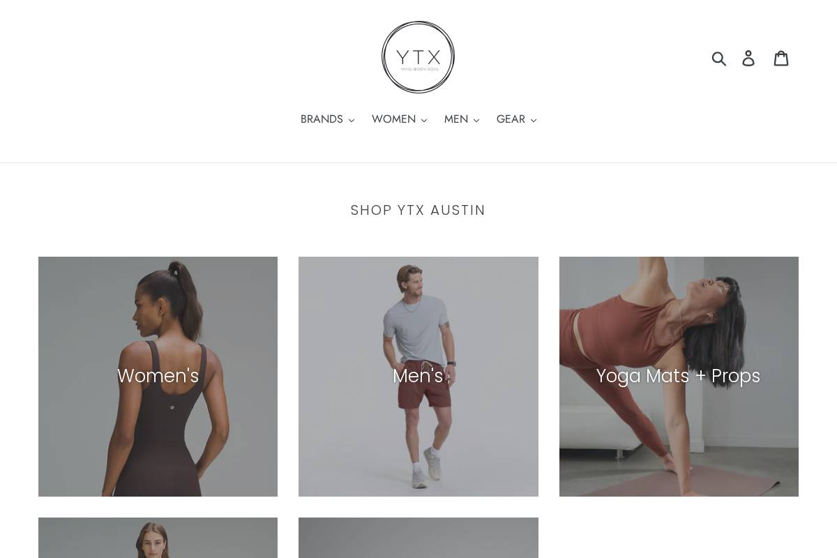 YTX Austin homepage screenshot