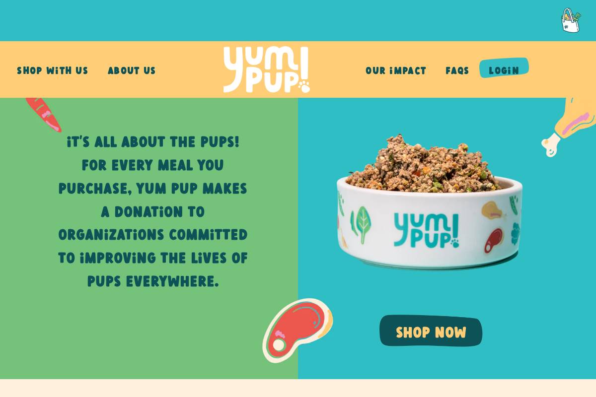 shopyumpup.com homepage screenshot