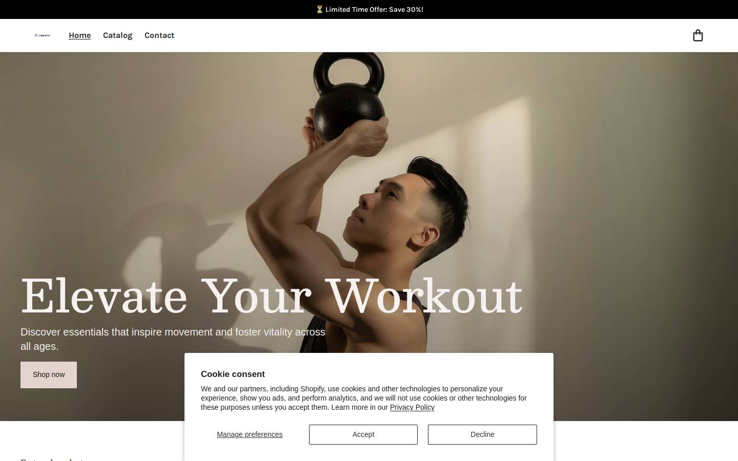 shopzenithathletics.com homepage screenshot