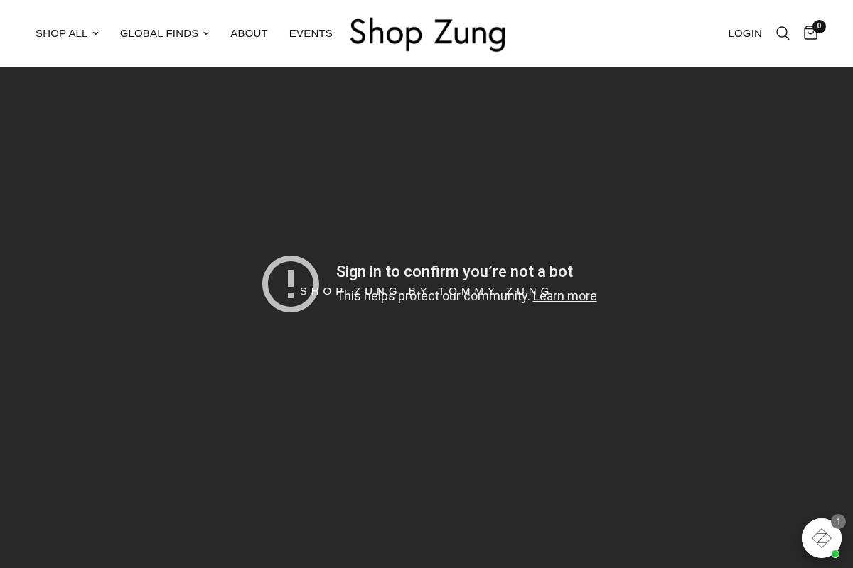 shopzung.com homepage screenshot