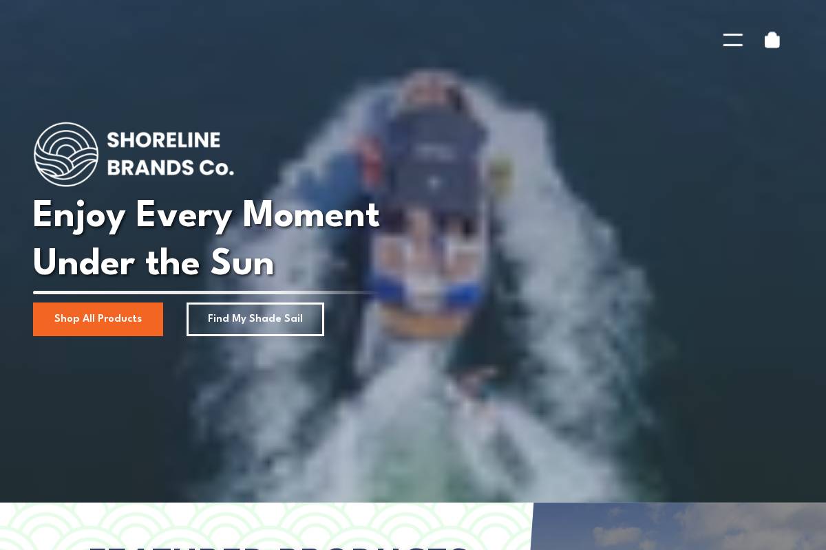 shorelinebrands.com homepage screenshot