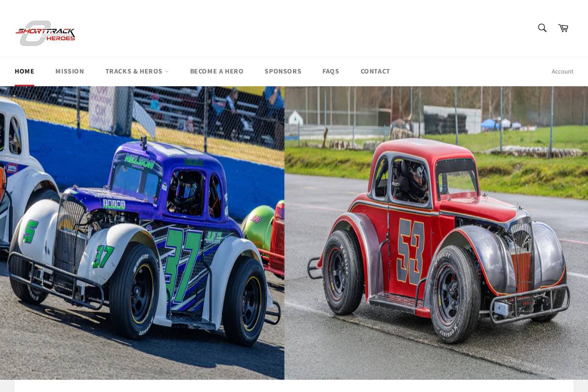 shorttrackheroes.com homepage screenshot