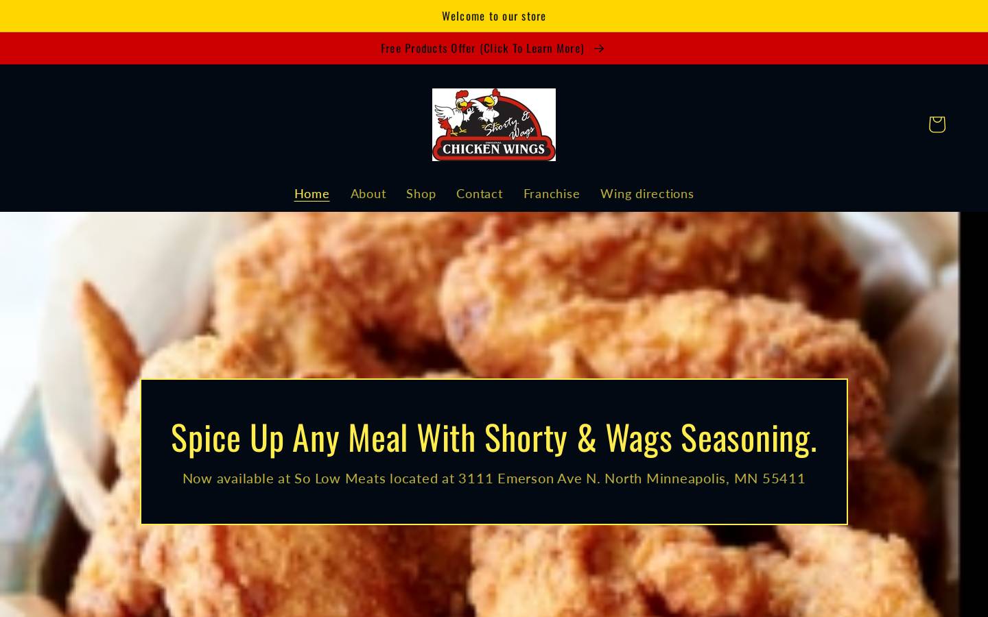 shortywagswings.com homepage screenshot
