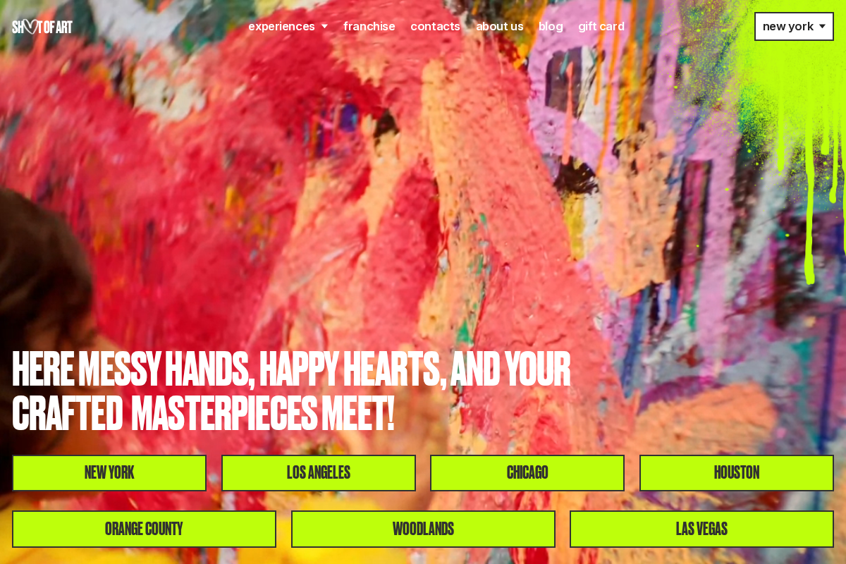 shotofart.com homepage screenshot