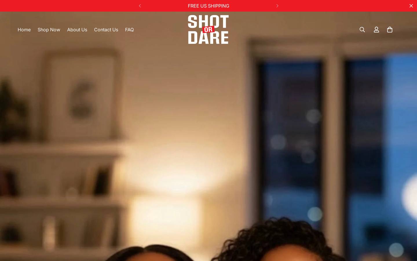 shotordare.com homepage screenshot