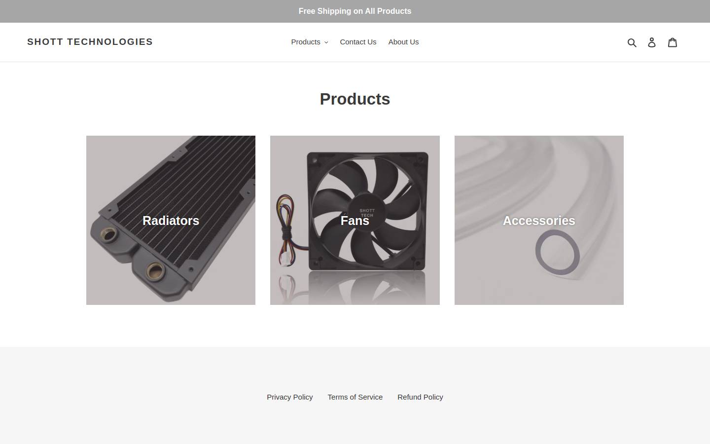 shott-tech.com homepage screenshot