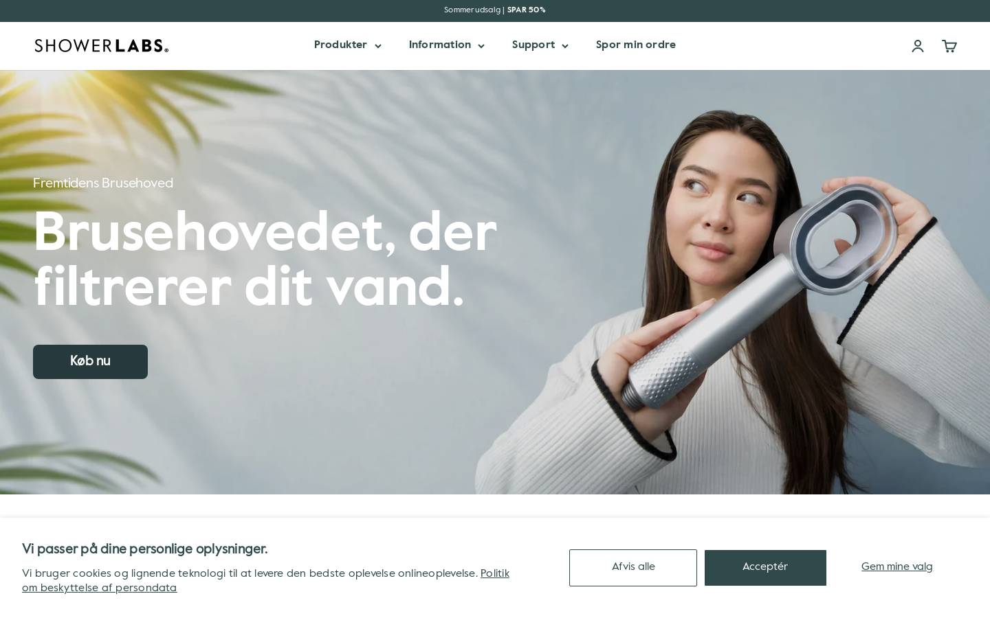Showerlabs homepage screenshot