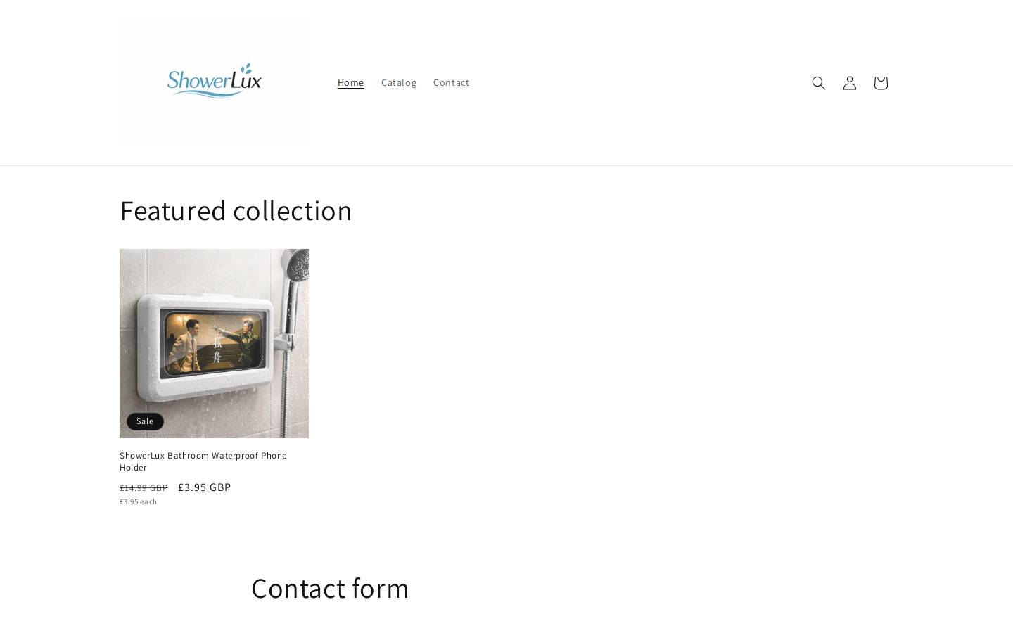 showerluxe.shop homepage screenshot