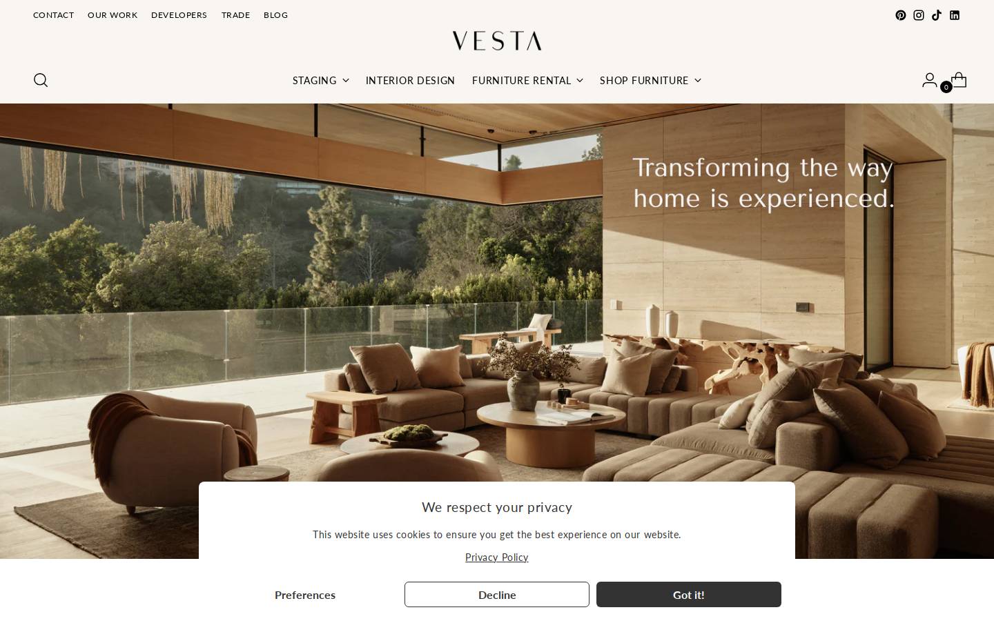 showroomgroup.com homepage screenshot