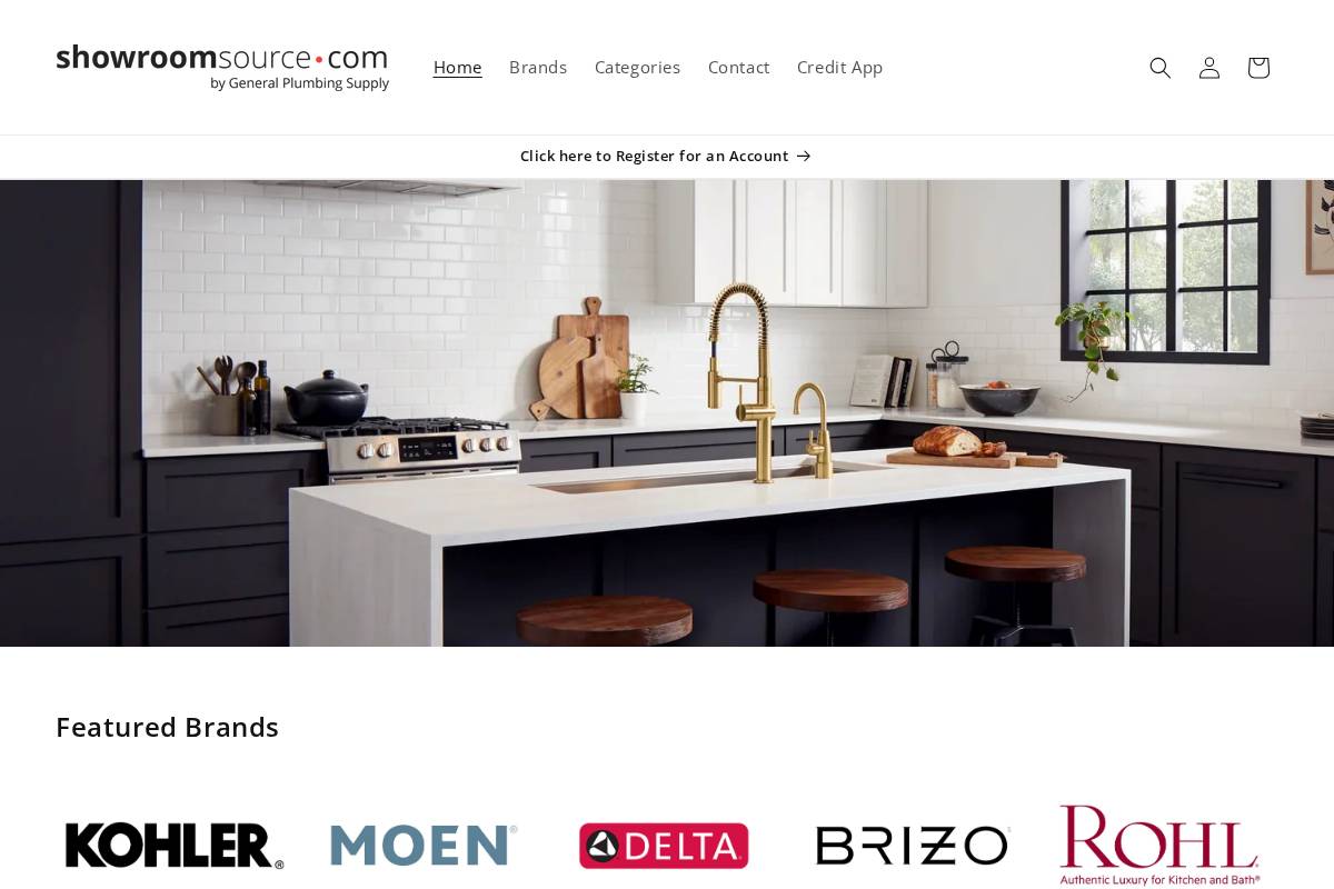 showroomsource.com homepage screenshot