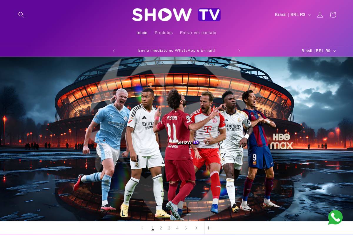 showtvoficial.com homepage screenshot