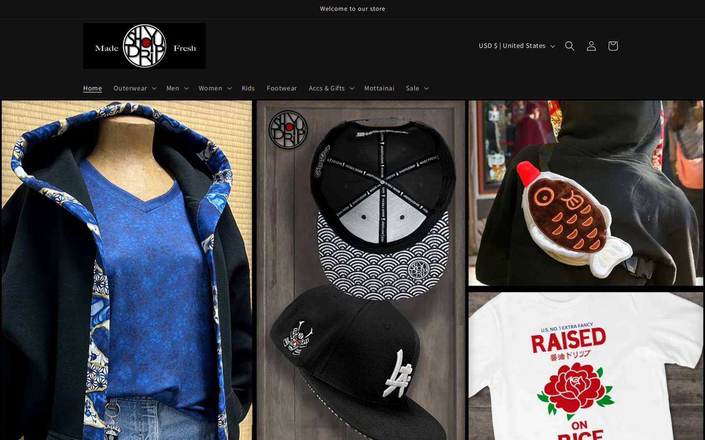 Shoyudrip homepage screenshot