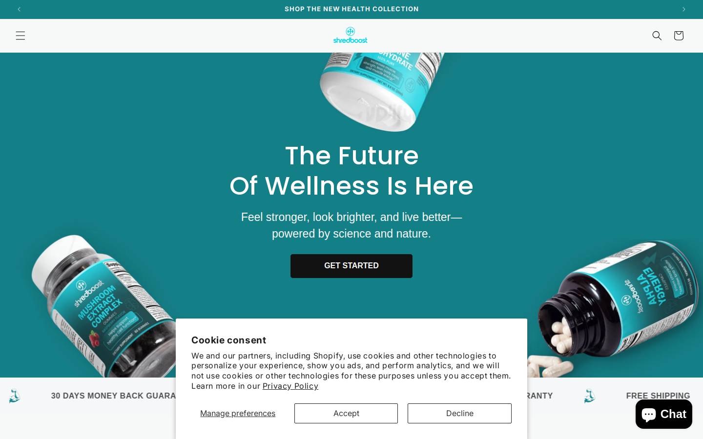 shredboost.com homepage screenshot