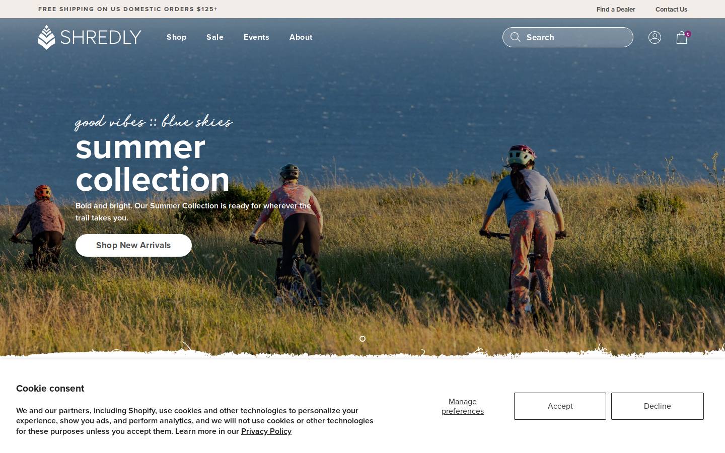 shredly.com homepage screenshot