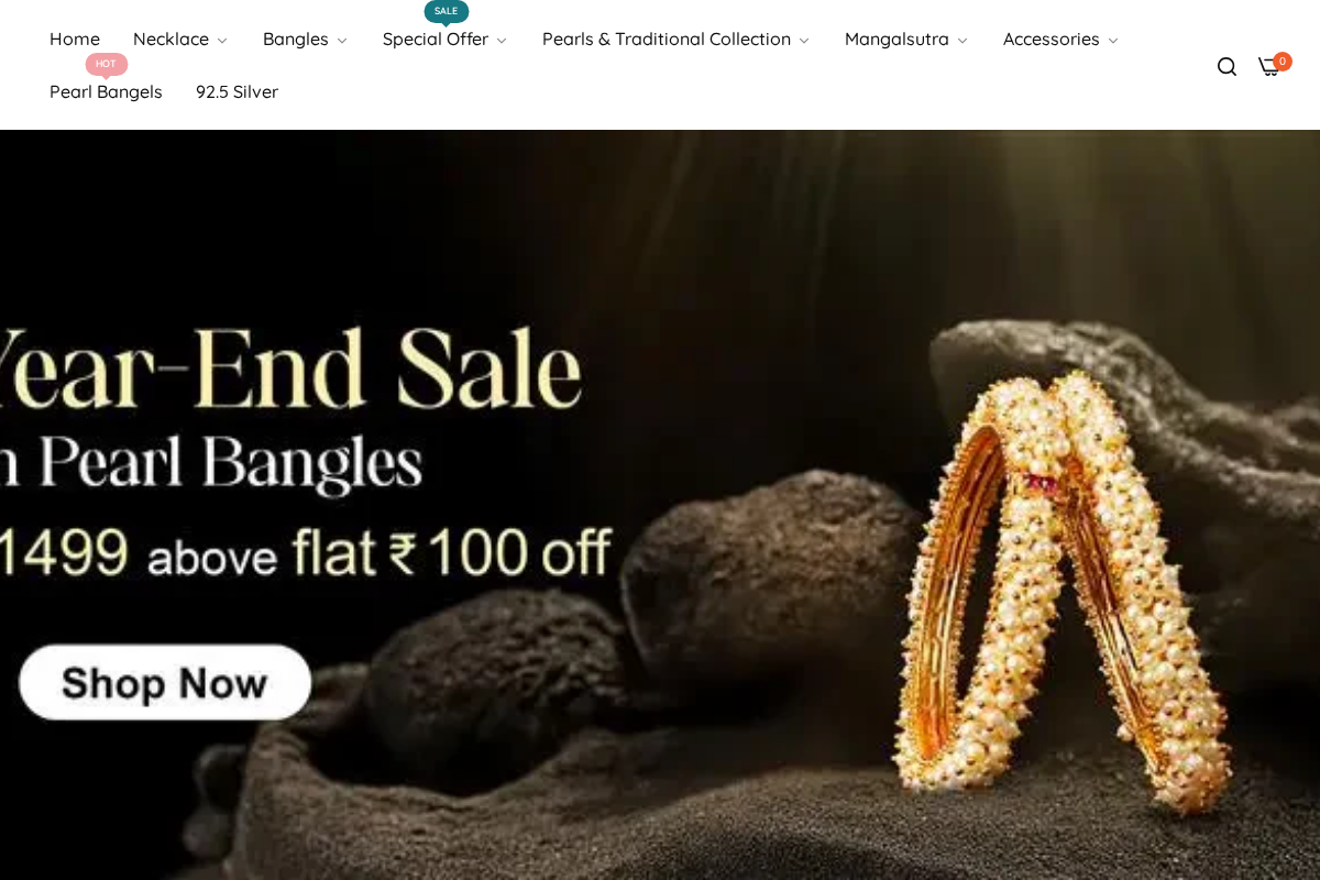 Shree Radhe Pearls homepage screenshot