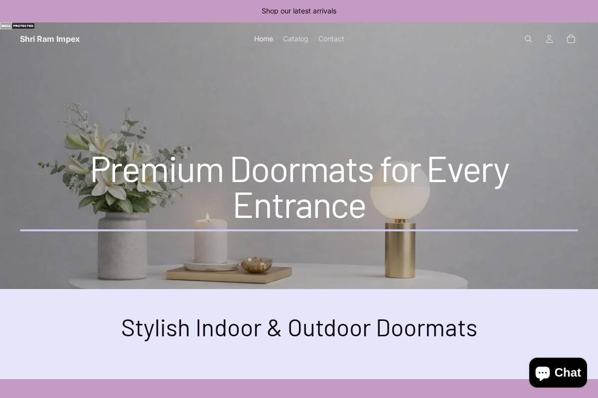 shriramimpex.shop homepage screenshot