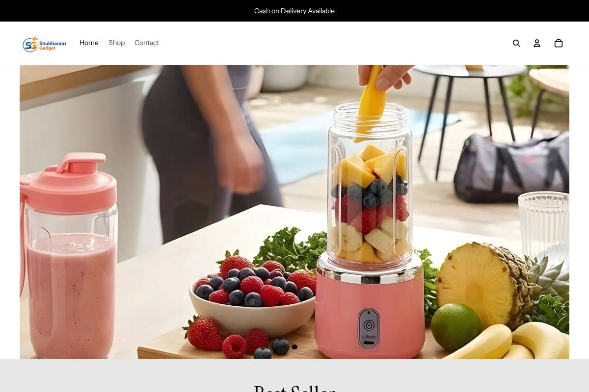 shubharam.in homepage screenshot