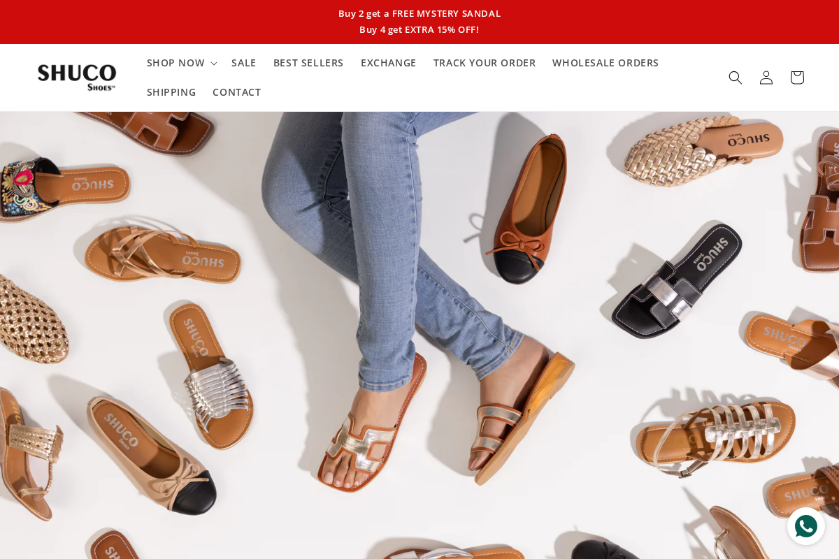 Shuco Shoes homepage screenshot