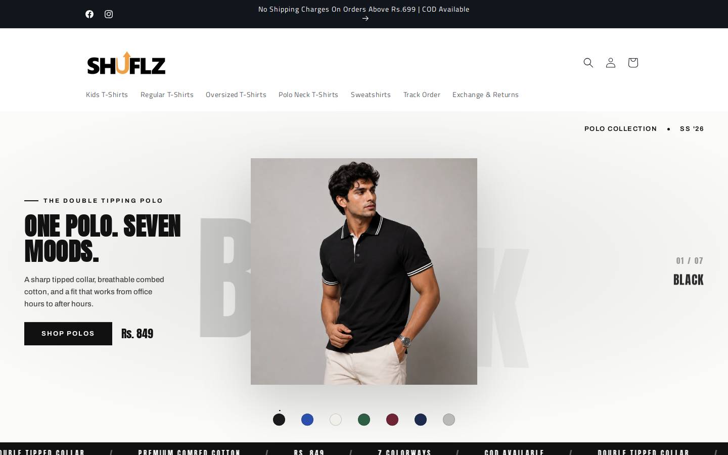 shuflz.com homepage screenshot