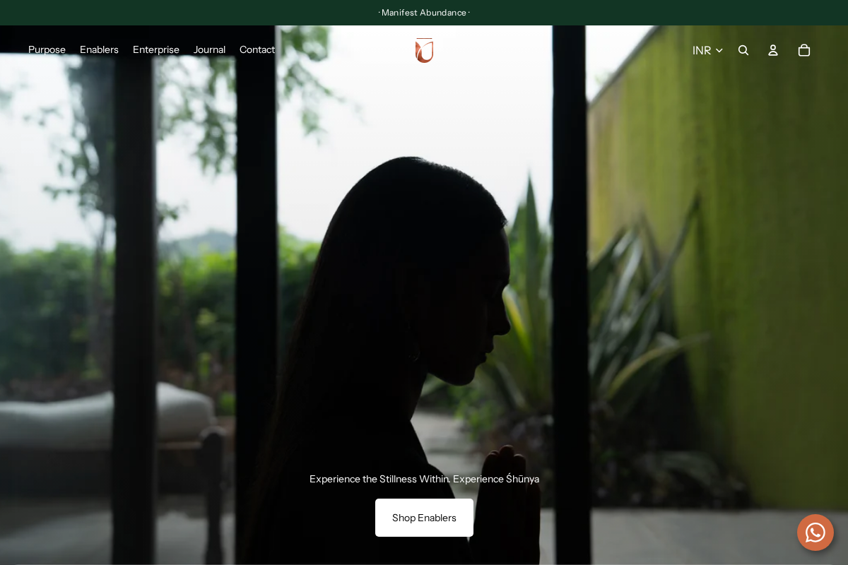 Shunya Wellness homepage screenshot