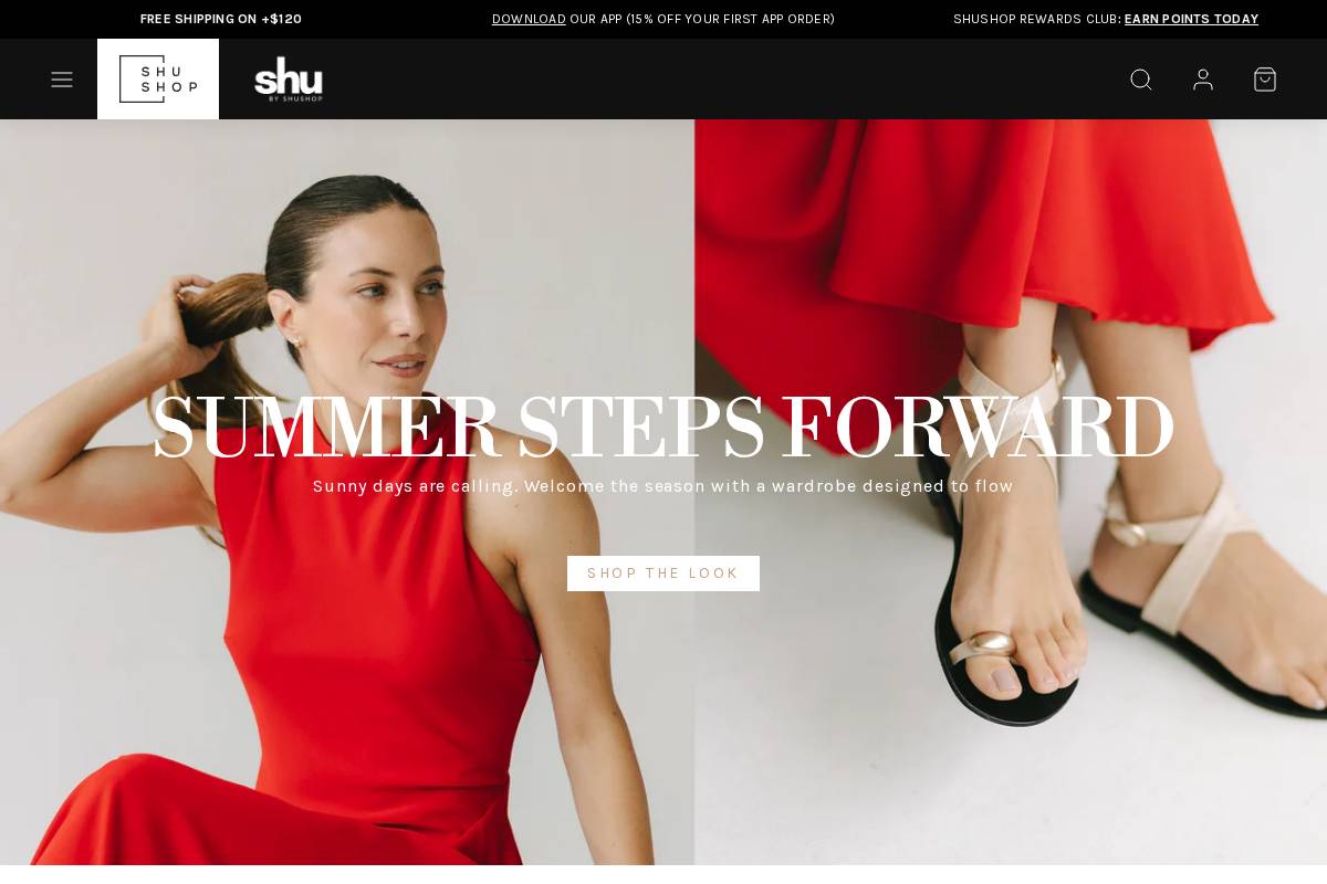 shushop.com homepage screenshot