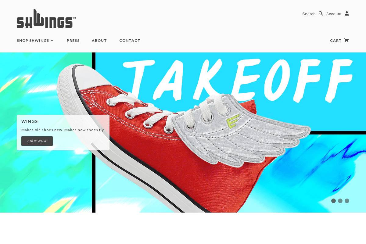 shwingsonline.com homepage screenshot
