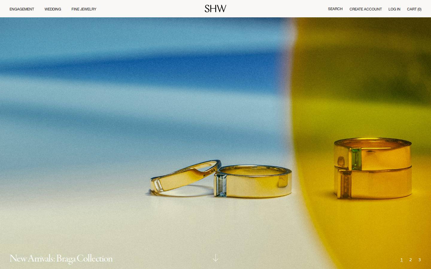 shwjewelry.com homepage screenshot
