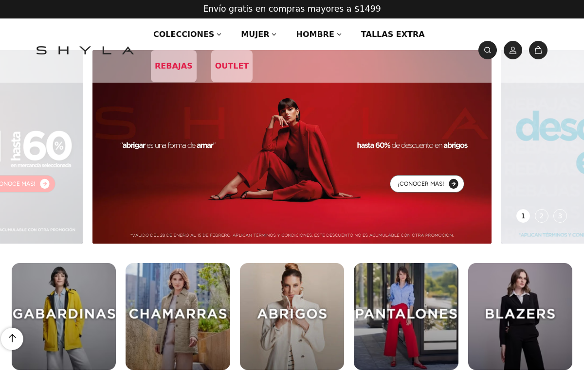 SHYLA México homepage screenshot