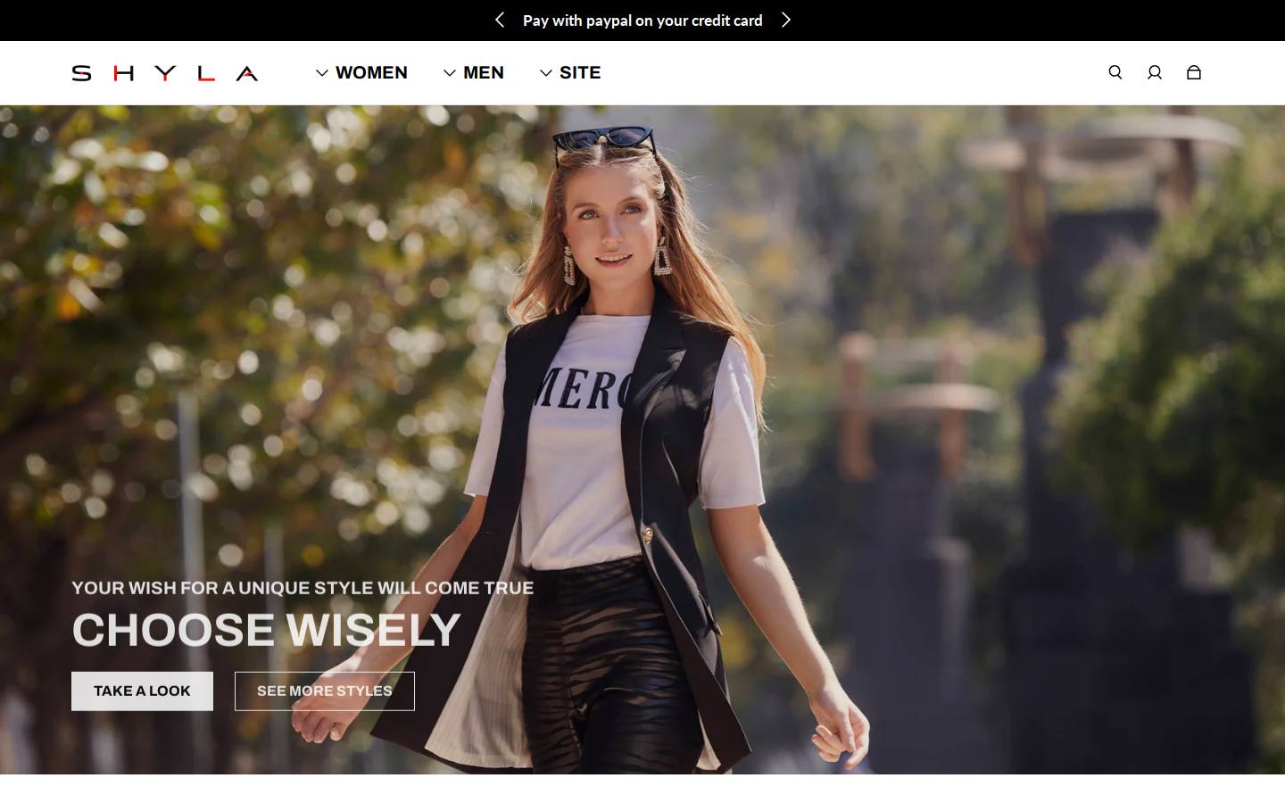 shyla.shop homepage screenshot