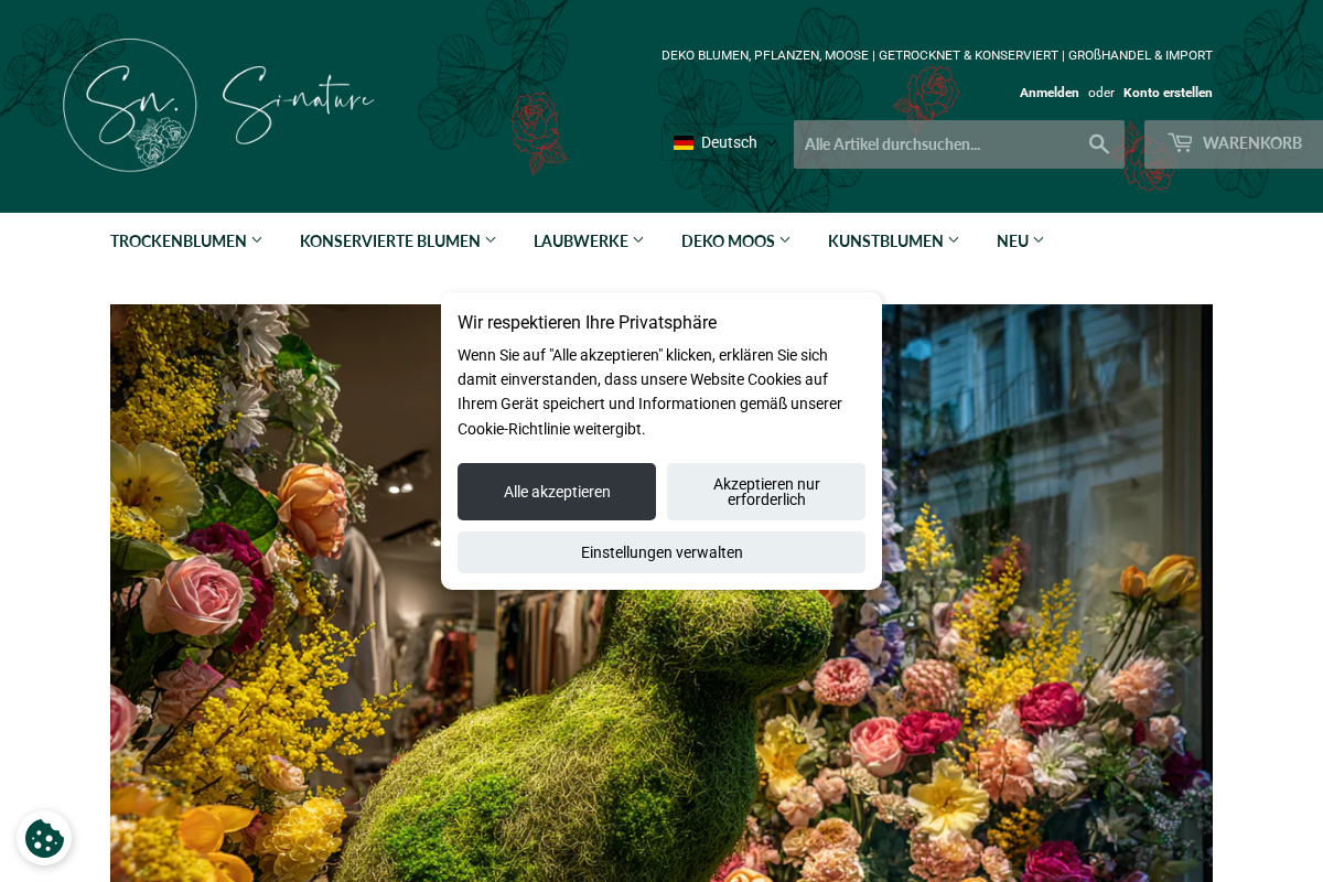 si-nature.com homepage screenshot