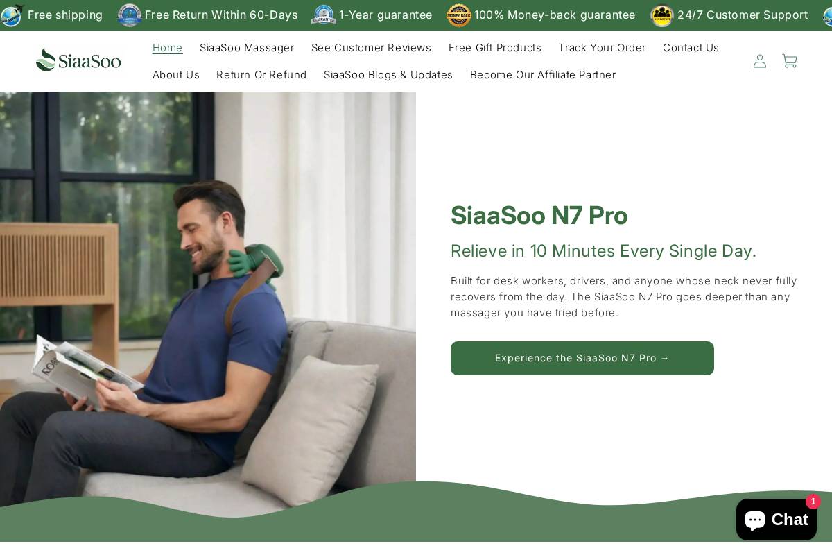 SiaaSoo Official homepage screenshot