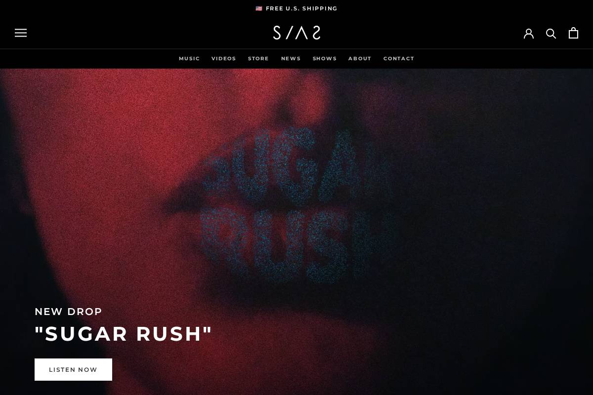 siasmusic.com homepage screenshot