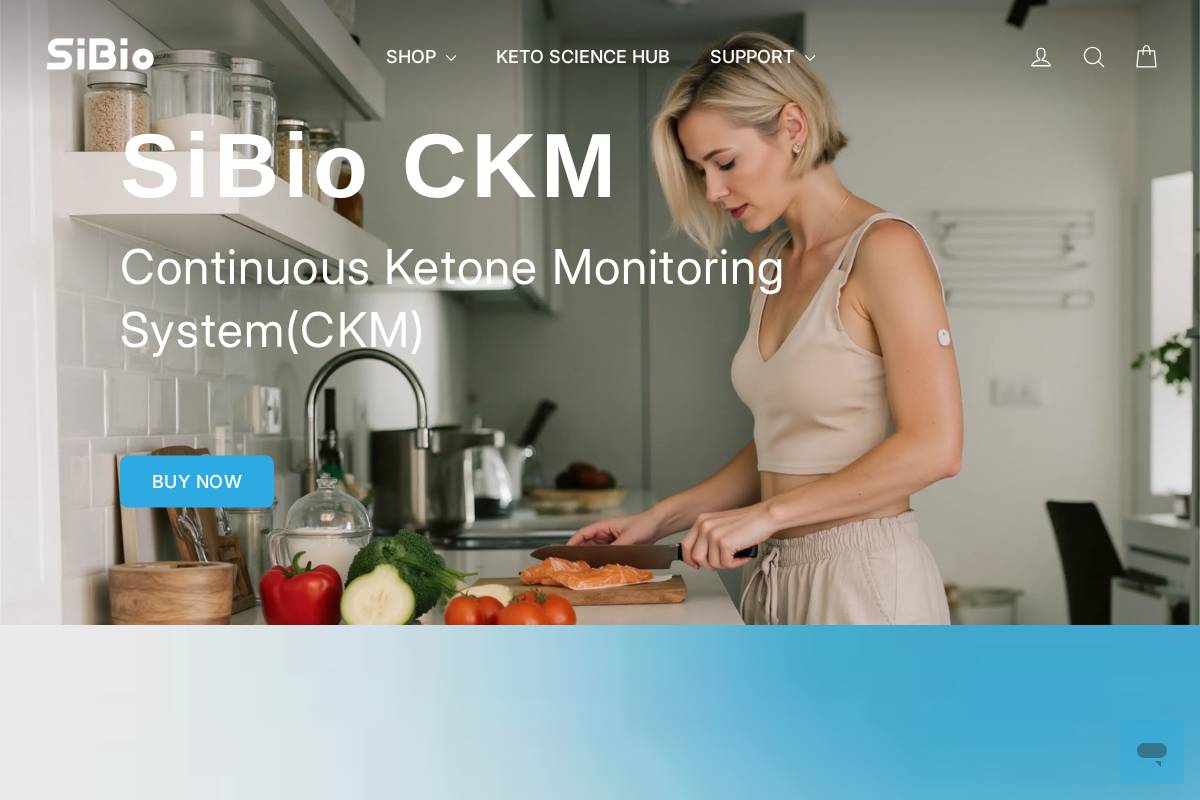 Sibiosensor homepage screenshot