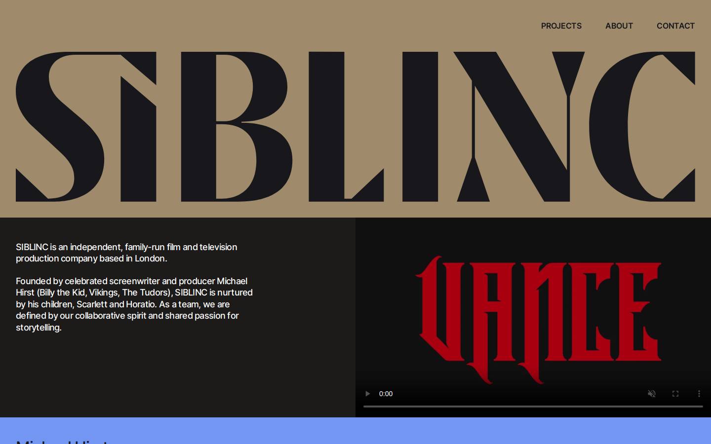 siblincproductions.com homepage screenshot