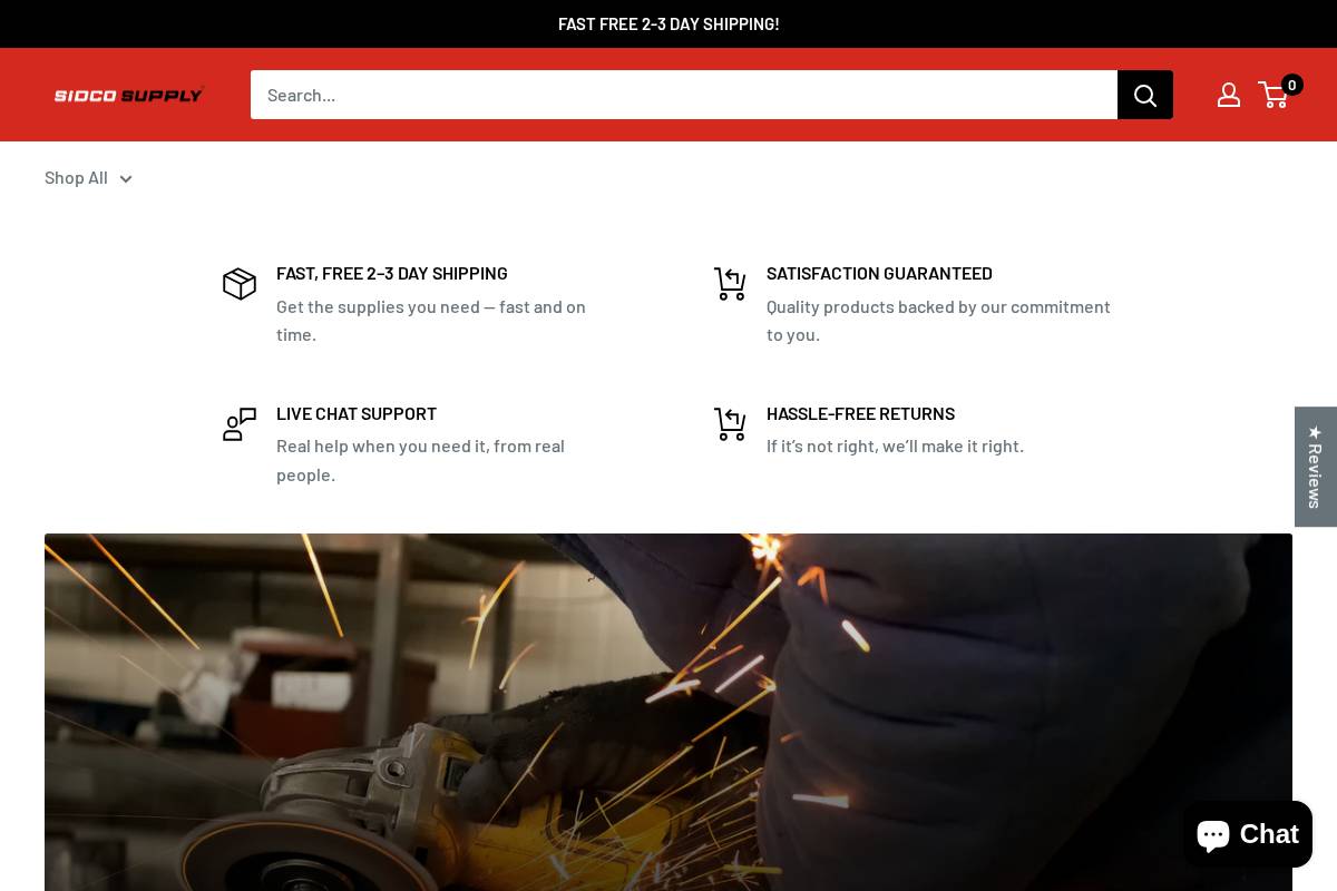 sidcosupply.com homepage screenshot