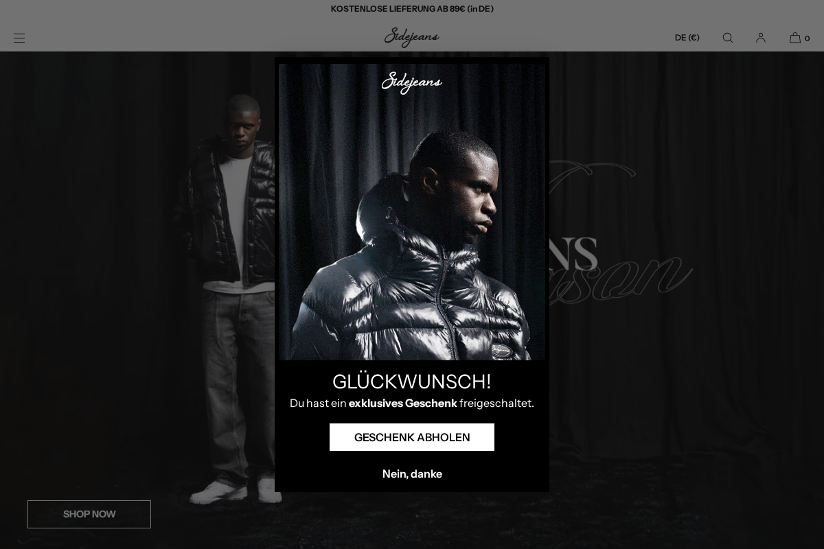 SideJeans homepage screenshot