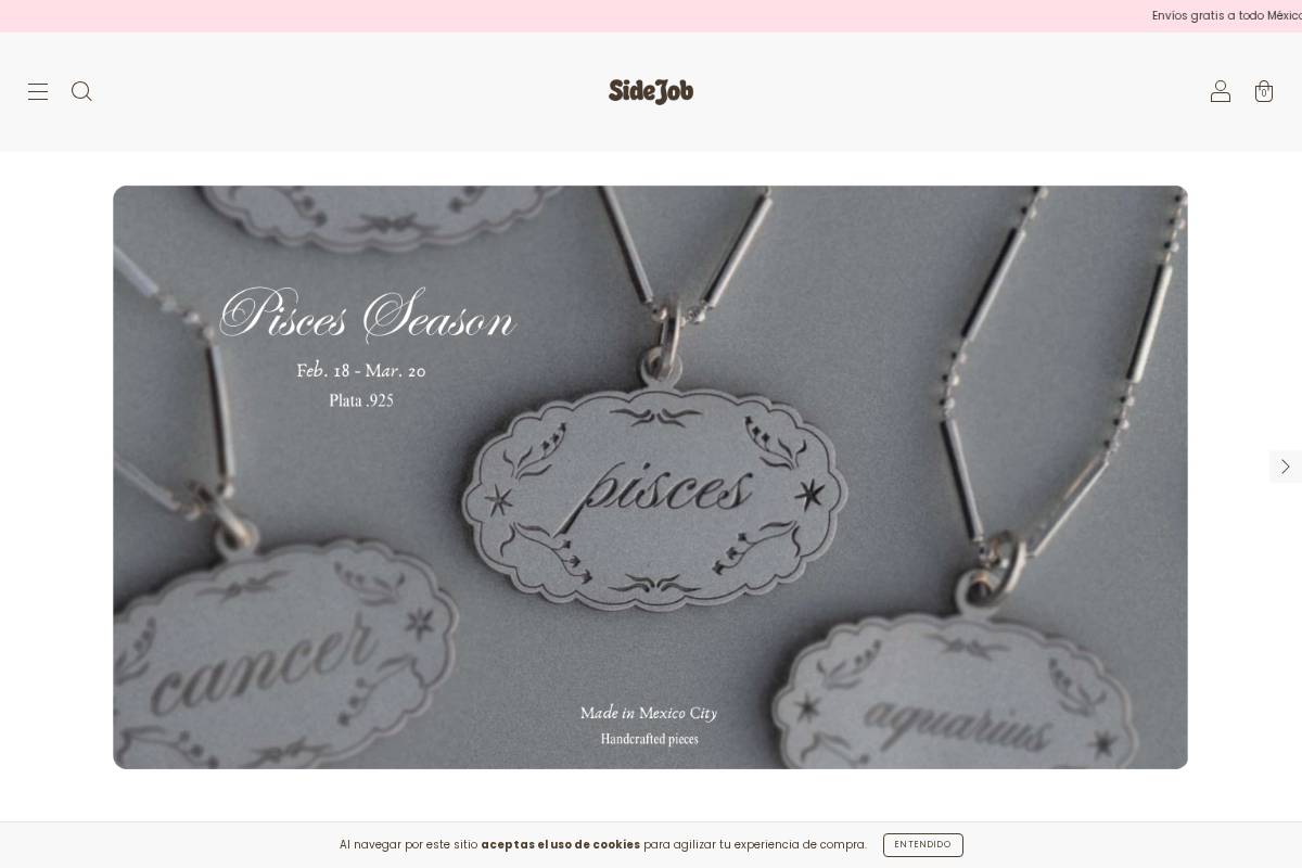 sidejob.mx homepage screenshot