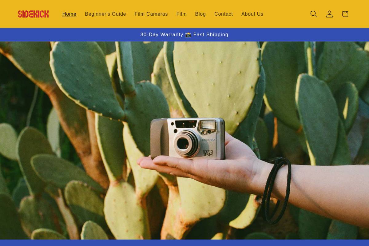 sidekickcamera.com homepage screenshot