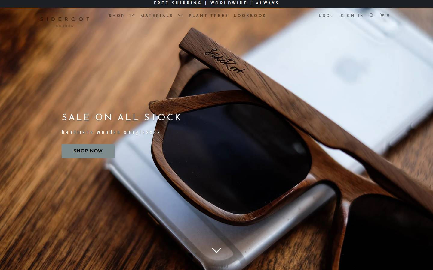 sideroot.com homepage screenshot