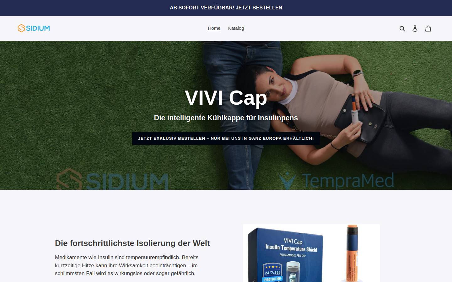sidium.shop homepage screenshot