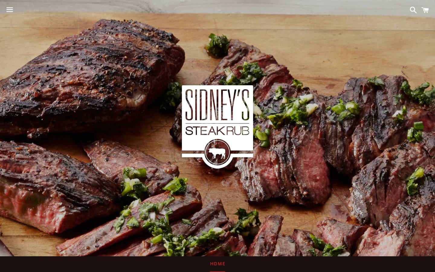 sidneyssteakrub.com homepage screenshot