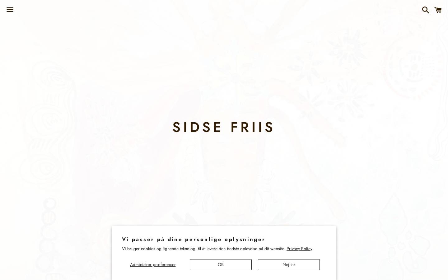 sidsefriis.dk homepage screenshot