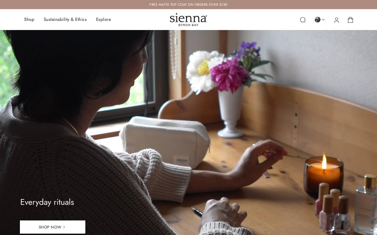 sienna.co homepage screenshot
