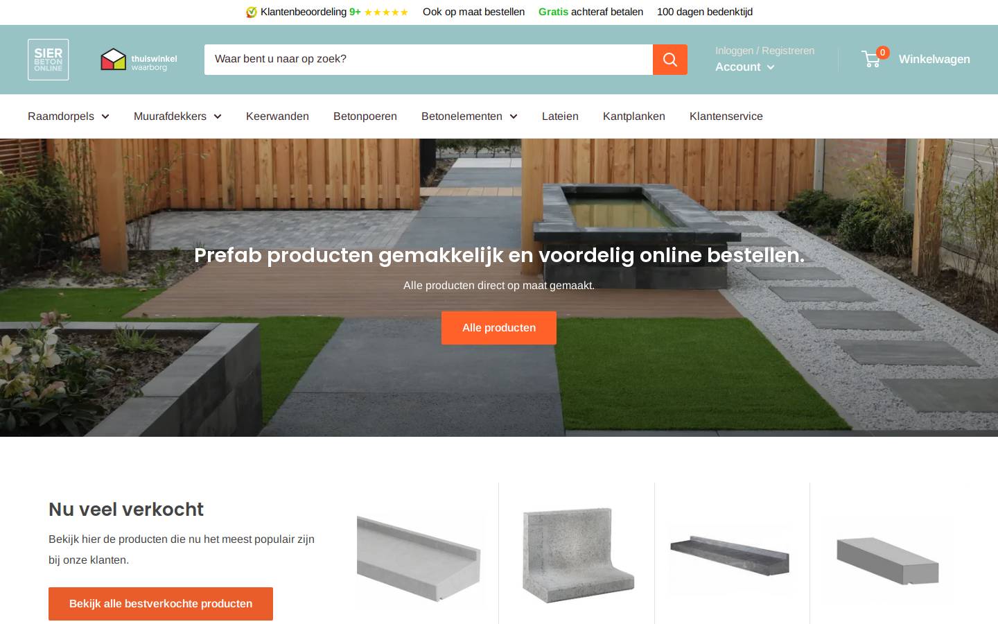 SierbetonOnline homepage screenshot
