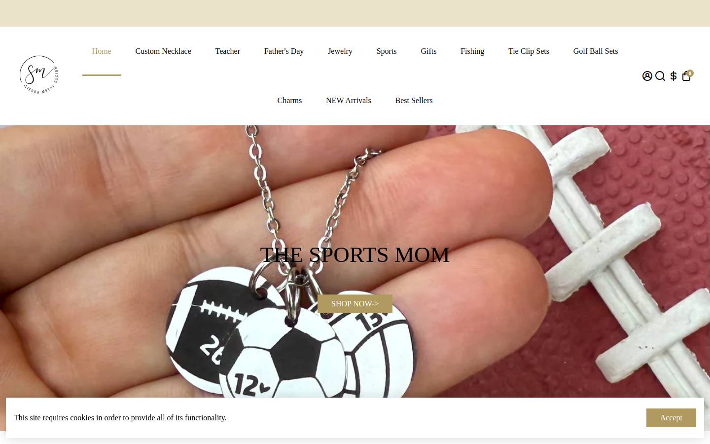 sierrametaldesign.com homepage screenshot